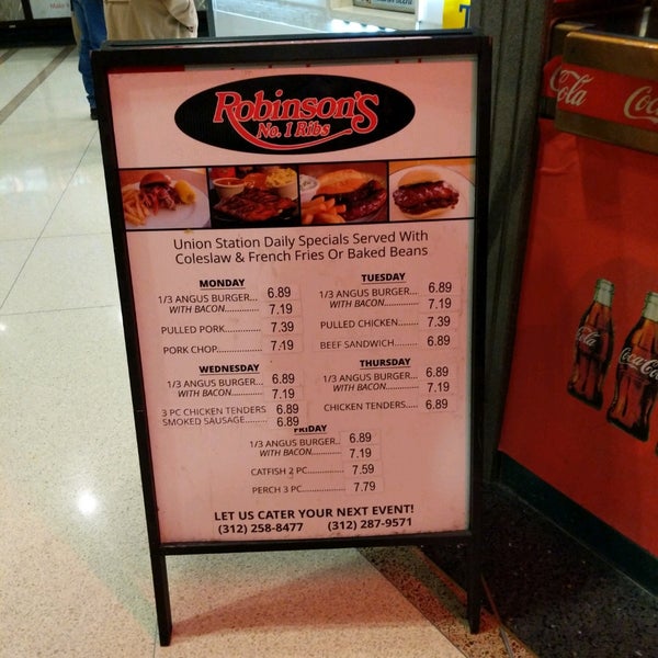 Robinson's No. 1 Ribs Union Station BBQ Joint in Chicago