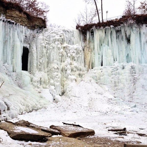 Minnehaha Falls Waterfall in Minneapolis