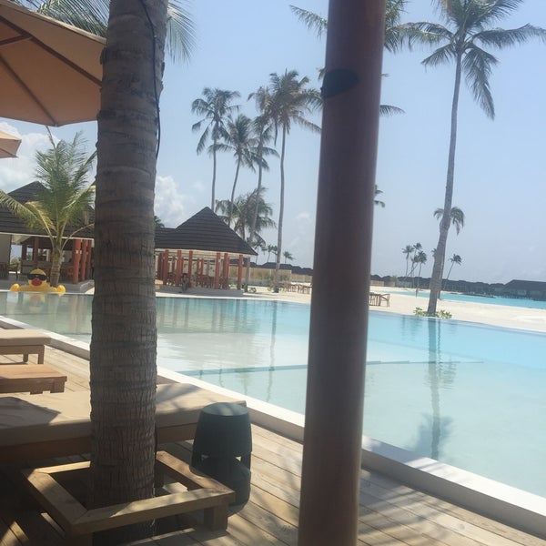 Photo taken at Olhuveli Beach &amp; Spa Resort by Renate F. on 5/15/2019