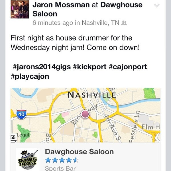 รูปภาพถ่ายที่ Dawg House Saloon โดย Jaron M. เมื่อ 3/13/2014