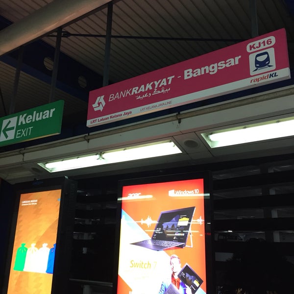 Photos at RapidKL Bank Rakyat-Bangsar (KJ16) LRT Station - Bangsar ...