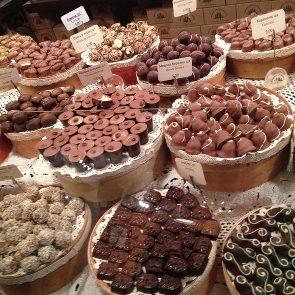 Photo taken at Lviv Handmade Chocolate by Karina D. on 5/14/2013