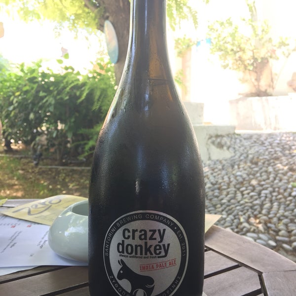 My hidden oasis in Kos town! Great selection of Greek Craft beers. I was lucky to get one of the rare gems: Crazy Donkey IPA from Santorini. You should also try Septem 8th IPA.