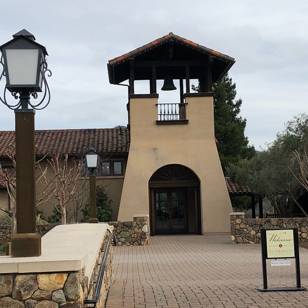 Photo taken at St. Francis Winery &amp; Vineyards by Paul H. on 1/21/2018