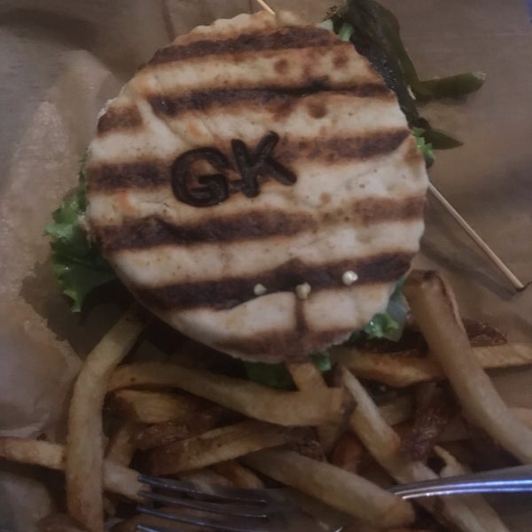 Delicious vegan burger