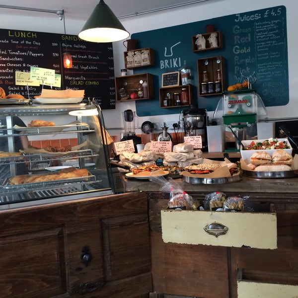 Lovely coffee spot in Exmouth Market with delicious Greek pies. Feels like a corner of Athens in London.