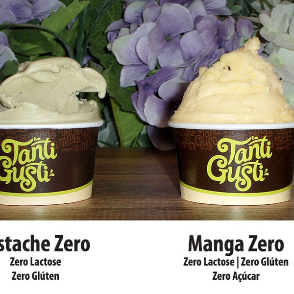 Opção diária de um gelato Zero Açúcar. Sempre um sabor diferente: Pistache, Avelã, Manga, Iogurte, Morango, entre outros.