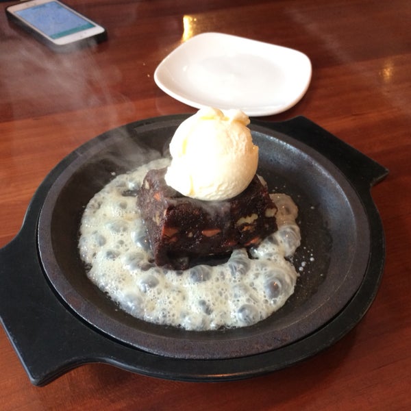 The chocolate brownie dessert is to die for