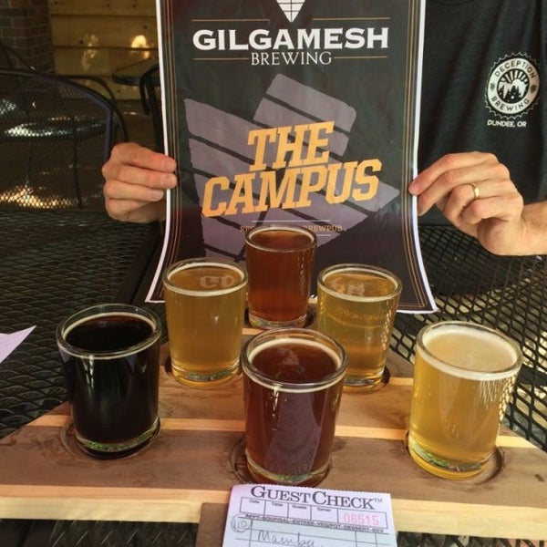 Photo taken at Gilgamesh Brewing - The Campus by Xan K. on 6/5/2017