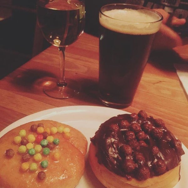 Great doughnuts and beer on tap