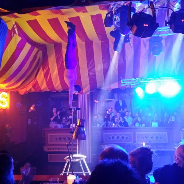 Great bar with circus performances Thu-Sat. Book tickets and reserve a table in advance as it gets rammed. Cash only bar in the circus area. Also, pop out the back; there's an amazing beer garden too