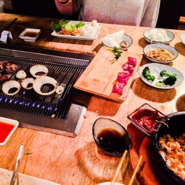 Photo taken at Wharo Korean BBQ by Justin S. on 1/30/2014