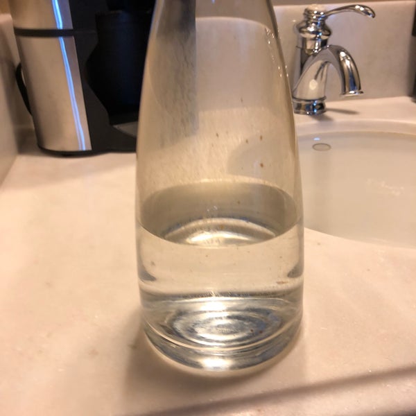 Served water in a moldy Carafe on our wedding night @ 2am it was dark& couldn’t see how nasty it was & got us sick, we haven’t been able to do any of what we’ve planned. #MarriottRuinedOurWeddingWeek