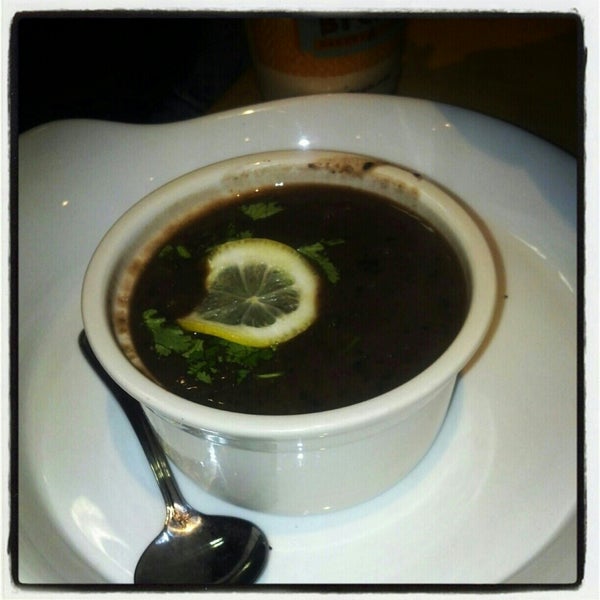 Black bean vegan soup was awesome