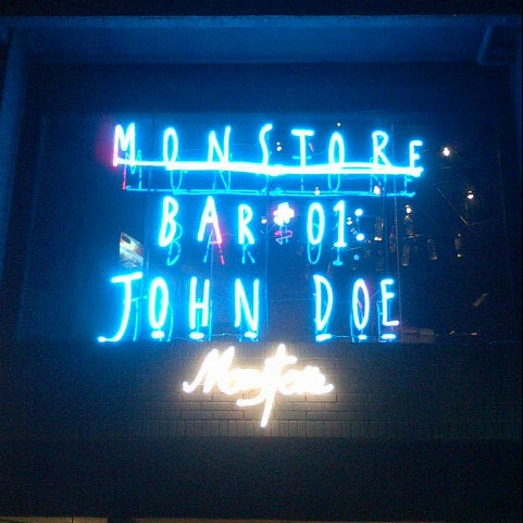 Photo taken at Monstore Bar #01: JOHN DOE by ndreasz m. on 4/6/2013