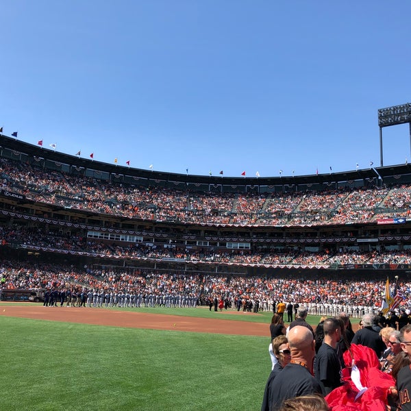 Photo taken at Oracle Park by anand Ⓜ. on 4/3/2018