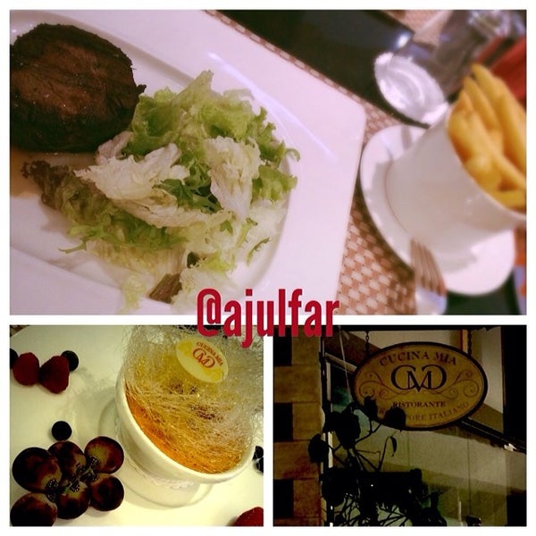 2/9/2014 tarihinde Abdulla J.ziyaretçi tarafından Cucina Mia Restaurant'de çekilen fotoğraf