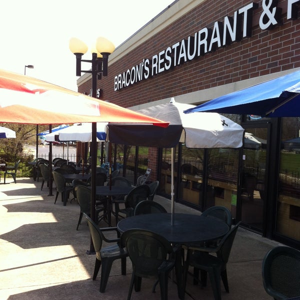 Great fresh salads and great pizza on a beautiful Saturday. It's a great day for our patio dining