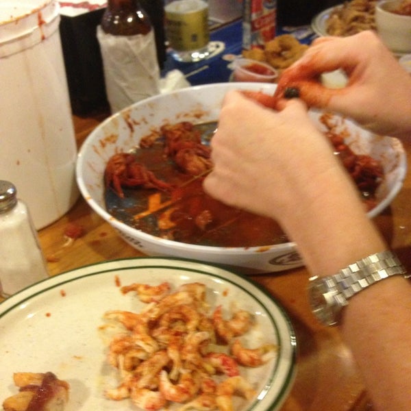 Photo taken at Floyd&#39;s Cajun Seafood - Webster by RuTh on 1/25/2013