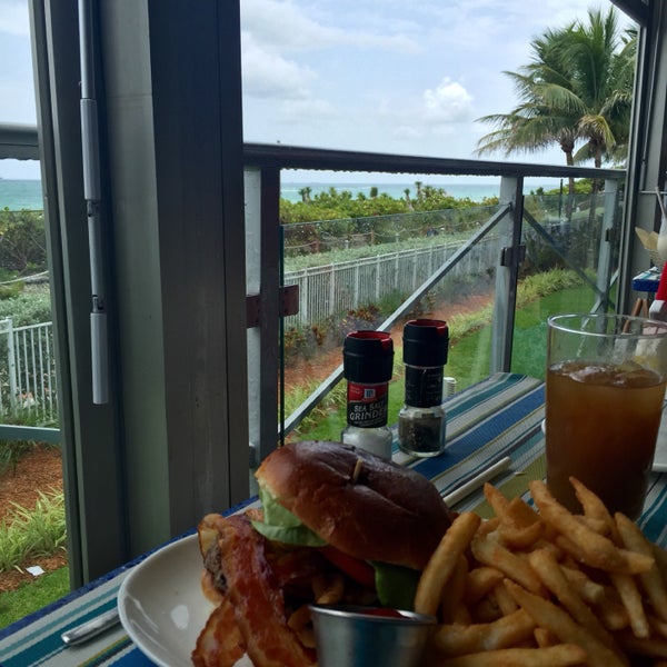 Good view of the beach, but $20 for a run of the mill cheeseburger