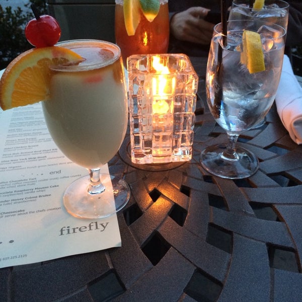 Photo taken at Firefly Restaurant &amp; Bar by G E. on 1/2/2014