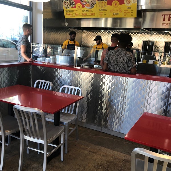 Photo taken at The Halal Guys by Sean F. on 7/23/2018