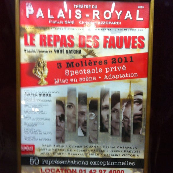 Das Foto wurde bei Théâtre du Palais-Royal von Fabulous am 5/8/2013 aufgenommen