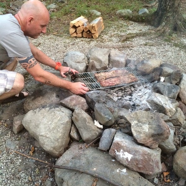 Foto diambil di Camp Taylor &amp; Lakota Wolf Preserve oleh Leah T. pada 8/8/2014