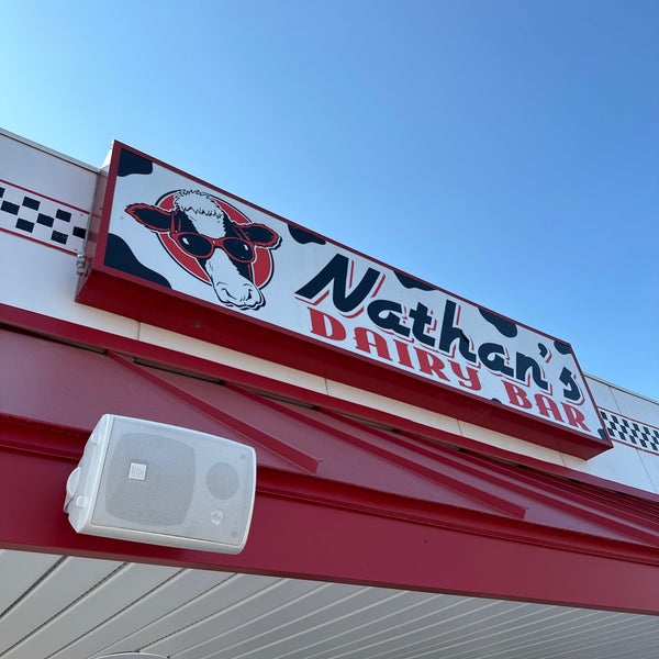 Photo taken at Nathan&#39;s Dairy Bar by Joshua on 5/17/2023