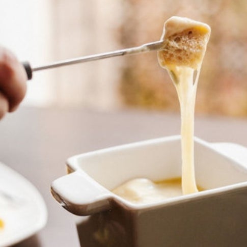 Their fondue ($16) combines gruyere and comte cheeses, served in a cute little ceramic dish. As the name suggests, they'll happily pair you with a wine that'll go well with your crock of cheese.