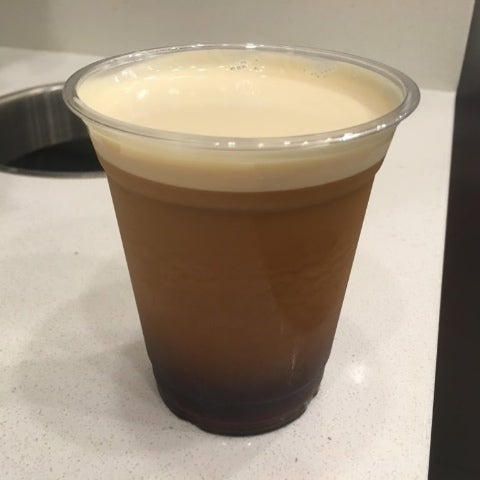 For Nitro Iced Coffee, the baristas cold brew Counter Culture beans and then put it on a system that infuses it with nitrogen, creating a creamy, silky texture when chilled and poured through a tap.