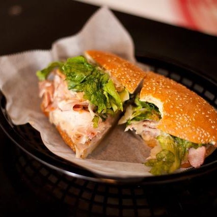 We were floored by the carnivorgasmic offerings here. The roast pork sandwich really stands out, boasting a combo of pork, tomato, escarole and spicy raisins all enveloped in fresh Italian hero bread.