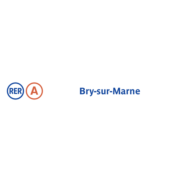 RER BrysurMarne [A] Estação Ferroviária em BrySurMarne