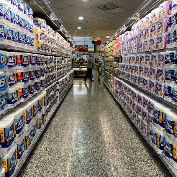 Photo taken at Sonda Supermercados by Laila A. on 3/26/2020