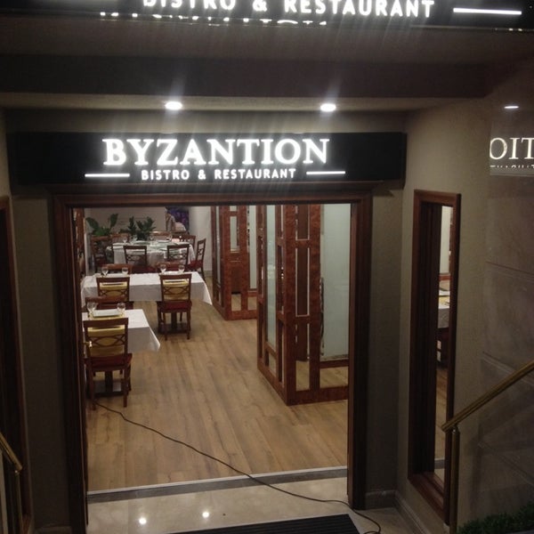 Photo taken at Byzantion Bistro &amp; Restaurant by fatih A. on 7/21/2014