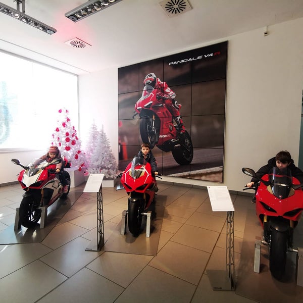 Photo taken at Ducati Motor Factory &amp; Museum by Raffaella L. on 12/29/2018