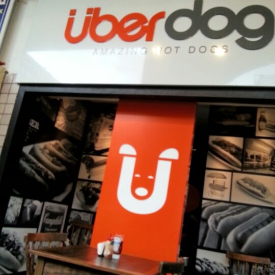 Photo taken at Überdog - Amazing Hot Dogs by Lu A. on 11/10/2012