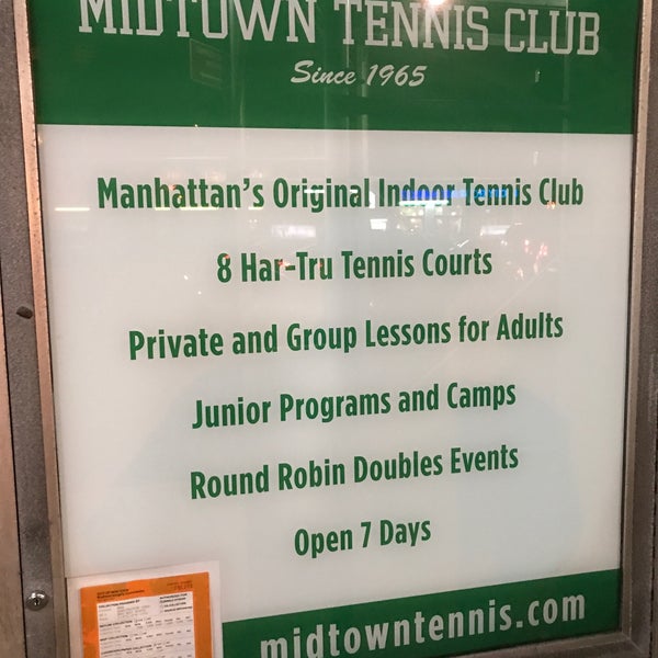 Photo taken at Midtown Tennis Club by Andrew L. on 3/14/2018