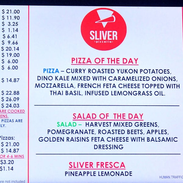 11/16/2019にSean R.がSliver Pizzeriaで撮った写真