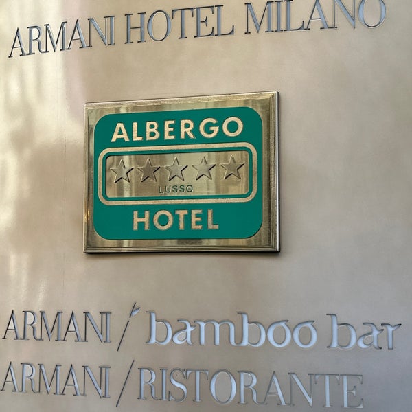 Photos at Armani Hotel Milano Brera Via A. Manzoni 31