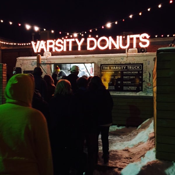 Photo taken at Varsity Donuts by Becky V. on 3/1/2015
