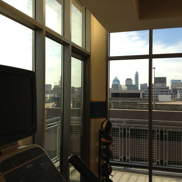 Nice views from excellent 5th floor fitness room
