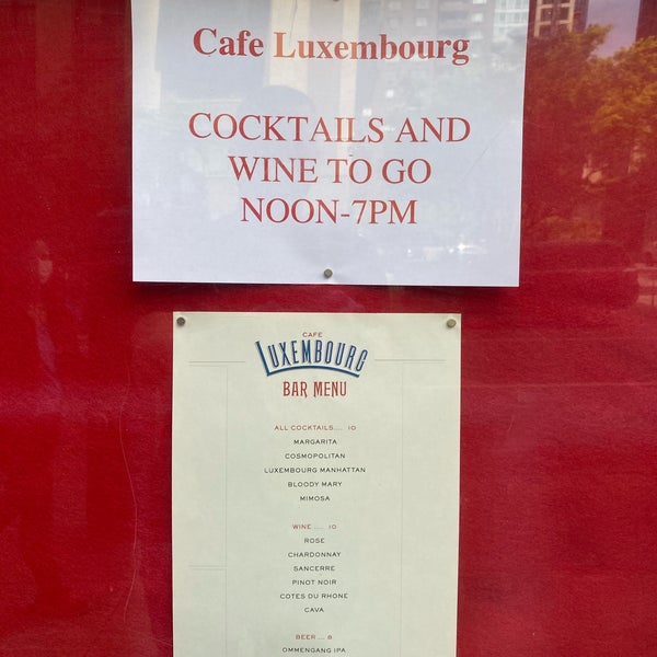 Photo taken at Cafe Luxembourg by Will H. on 5/16/2020