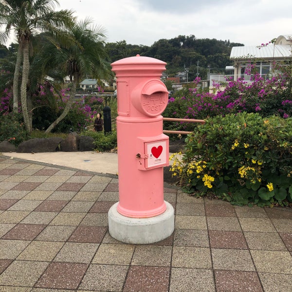 ピンクのポスト 指宿市 鹿児島県