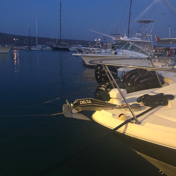 Photo taken at Alacati Port Balik by Çiğdem Y. on 8/24/2018