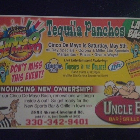 Das Foto wurde bei Tequila Pancho&#39;s / Uncle B&#39;s Bar &amp; Grille von Connie B. am 5/4/2012 aufgenommen