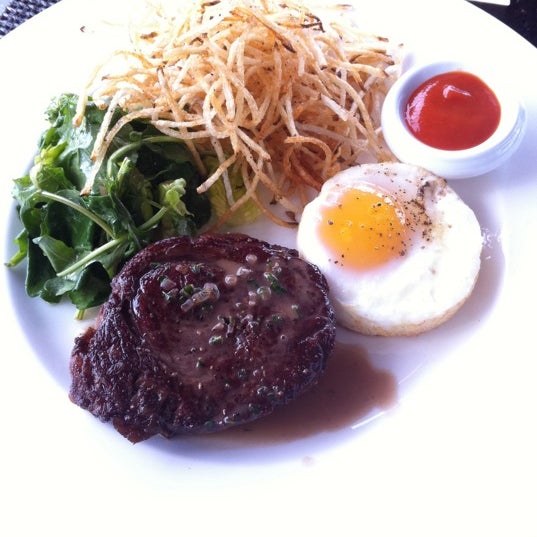 Try the Kobe steak and duck egg. Decadent!