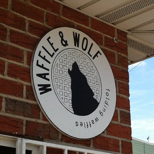 Photo taken at Waffle &amp; Wolf by Jim on 4/16/2013