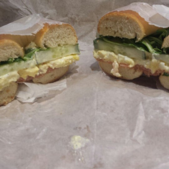 Photo taken at Bruegger&#39;s Bagels by Natalie on 6/1/2015