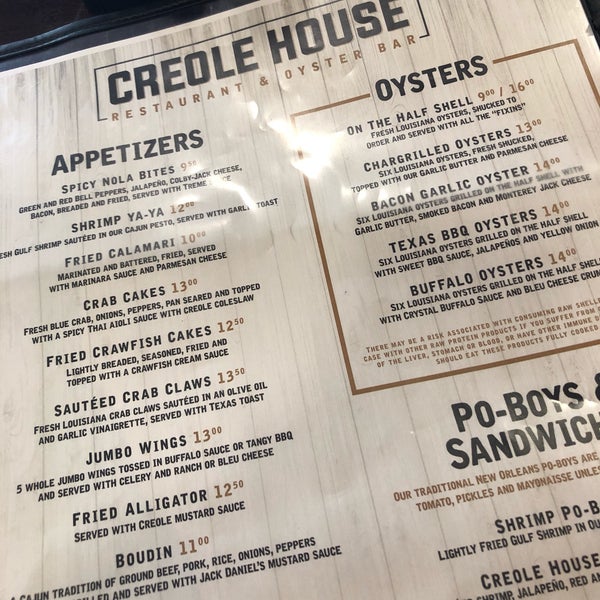 Снимок сделан в Creole House Restaurant &amp; Oyster Bar пользователем Victoria M. 4/13/2019